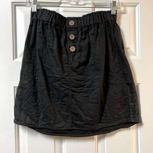 Miami Black Button up Skirt from Francesca’s